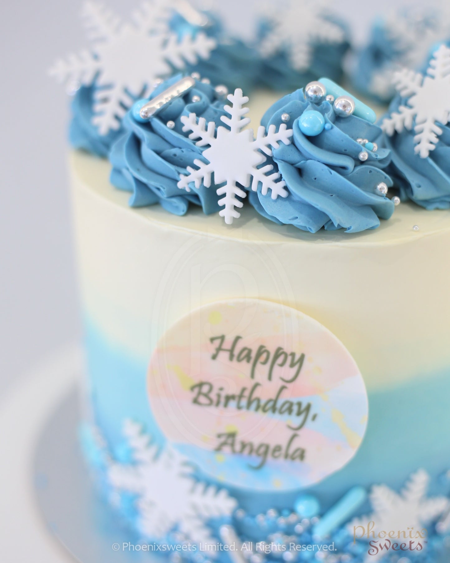 Butter Cream Cake - Princess Theme Cake - Frozen