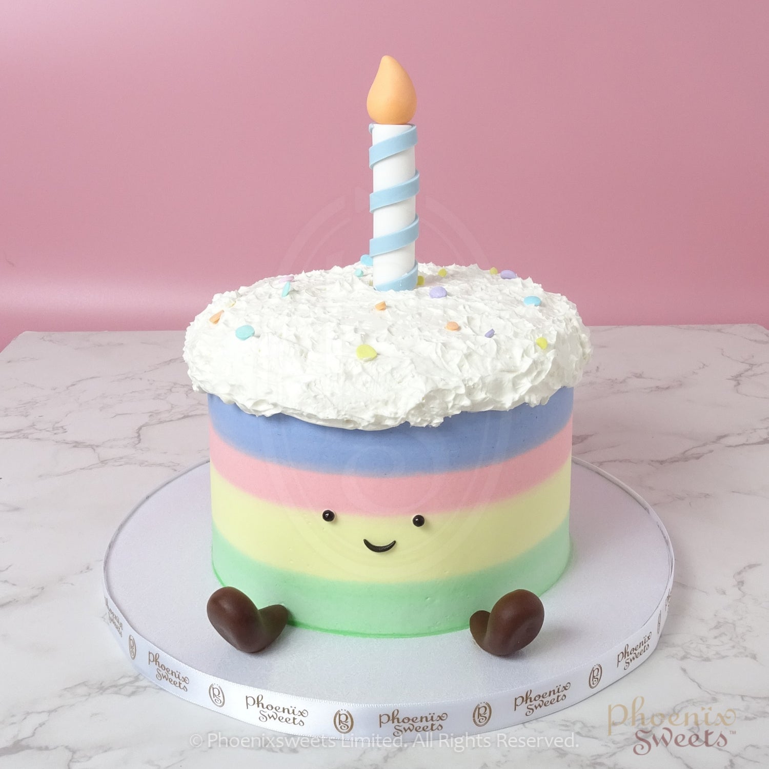 牛油忌廉蛋糕 - Smiley Cake