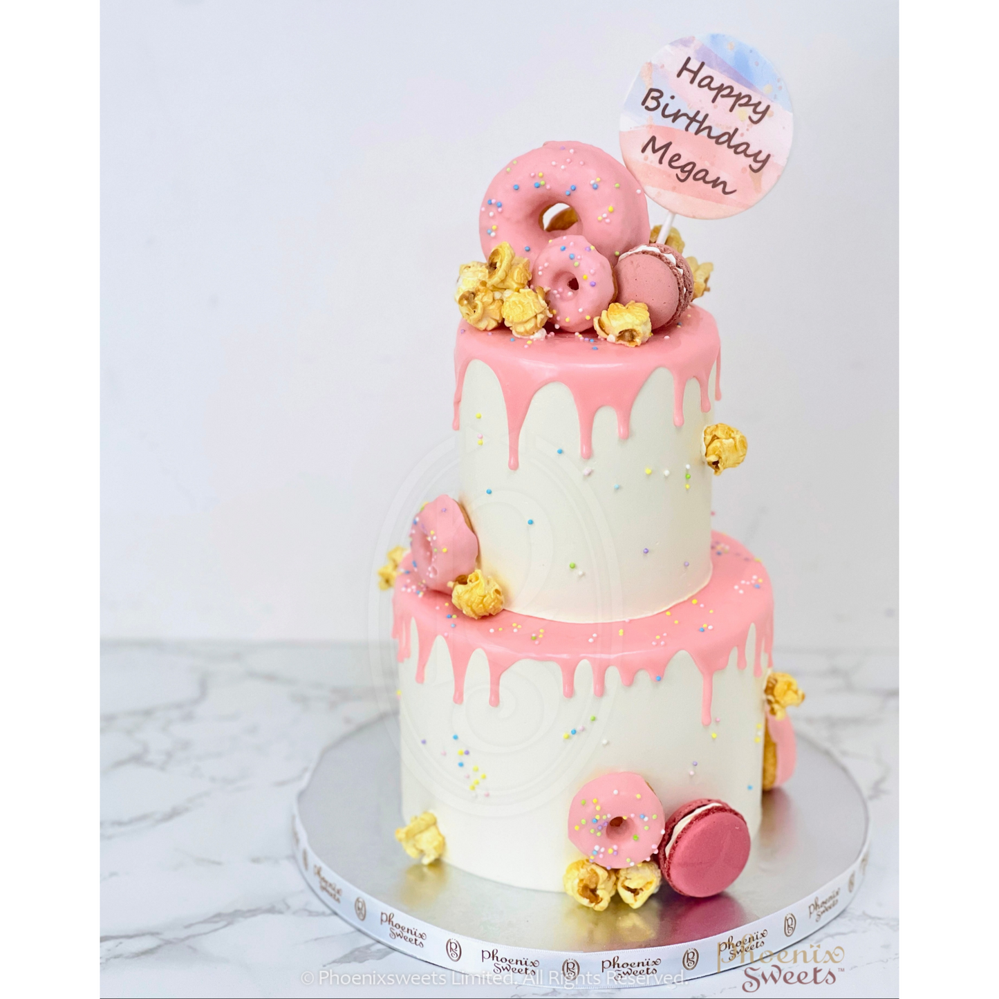 Butter Cream Cake - Colour Bomb Cake (2 tiers)