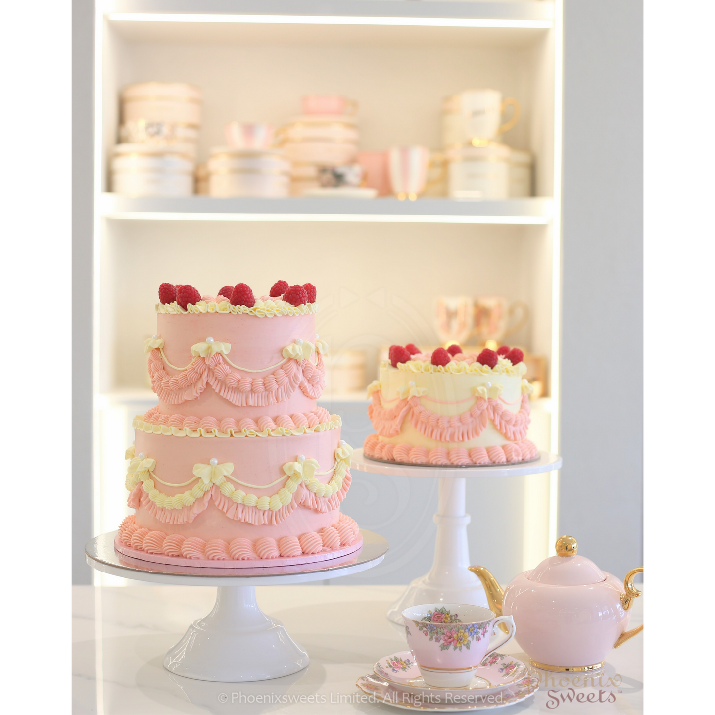 Butter Cream Cake - Lambert Piping Cake (2 tiers)