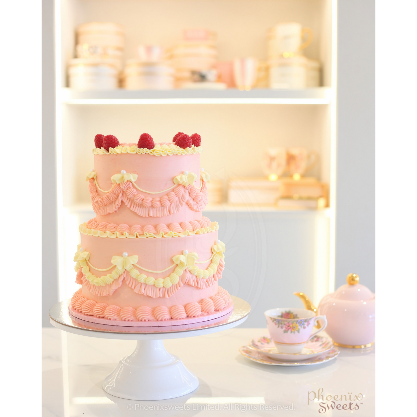 Butter Cream Cake - Lambert Piping Cake (2 tiers)