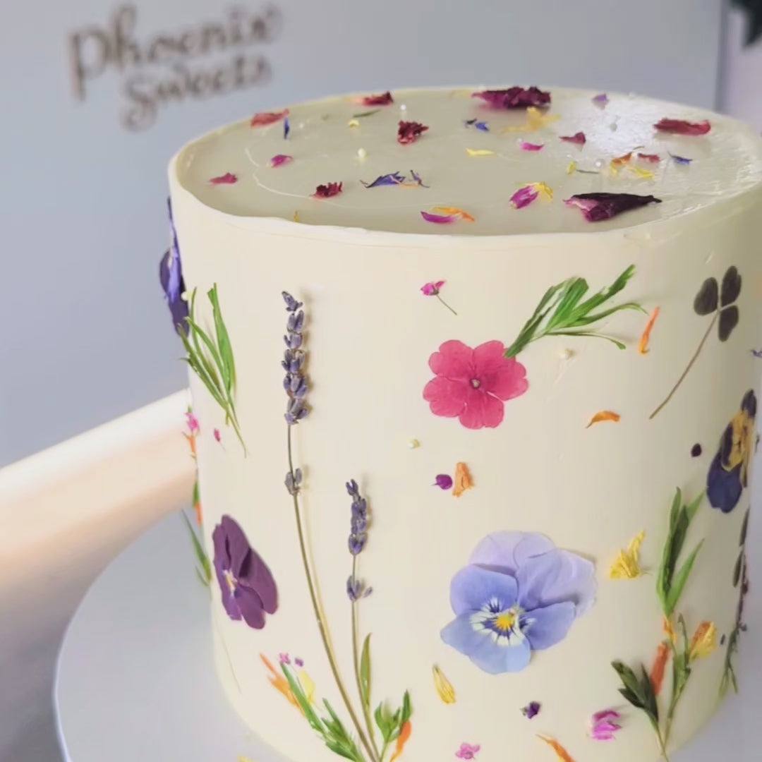 牛油忌廉蛋糕 - Flower Garden Cake
