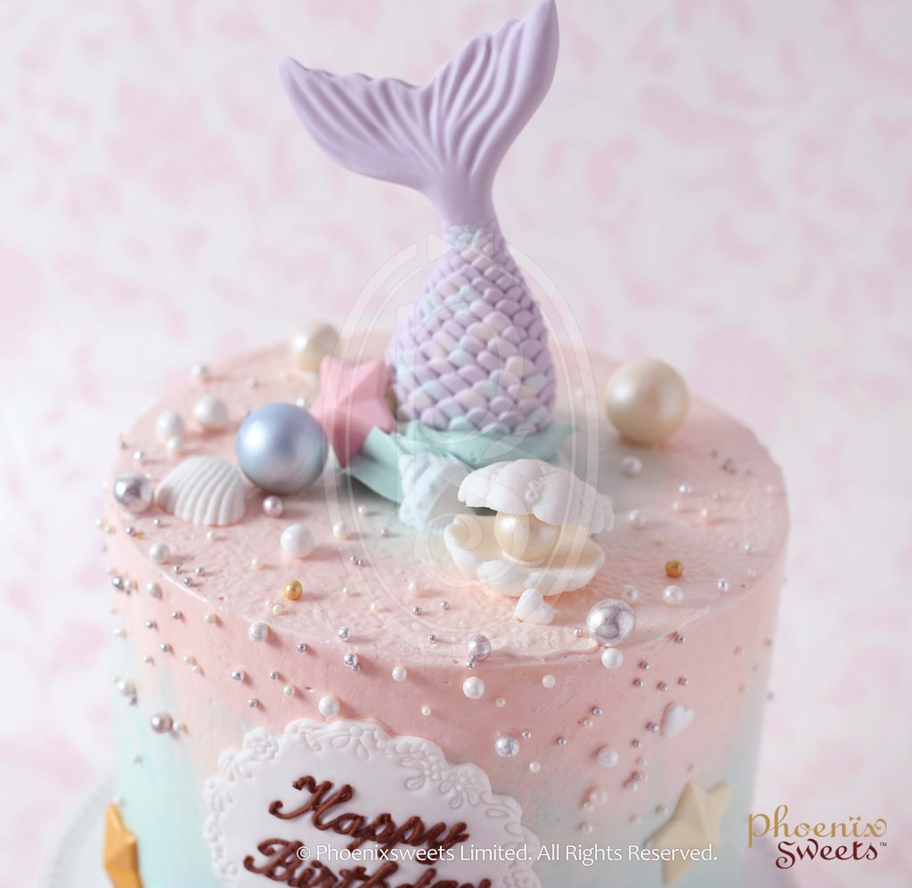 Butter Cream Cake - Mermaid Cake (2 tiers)