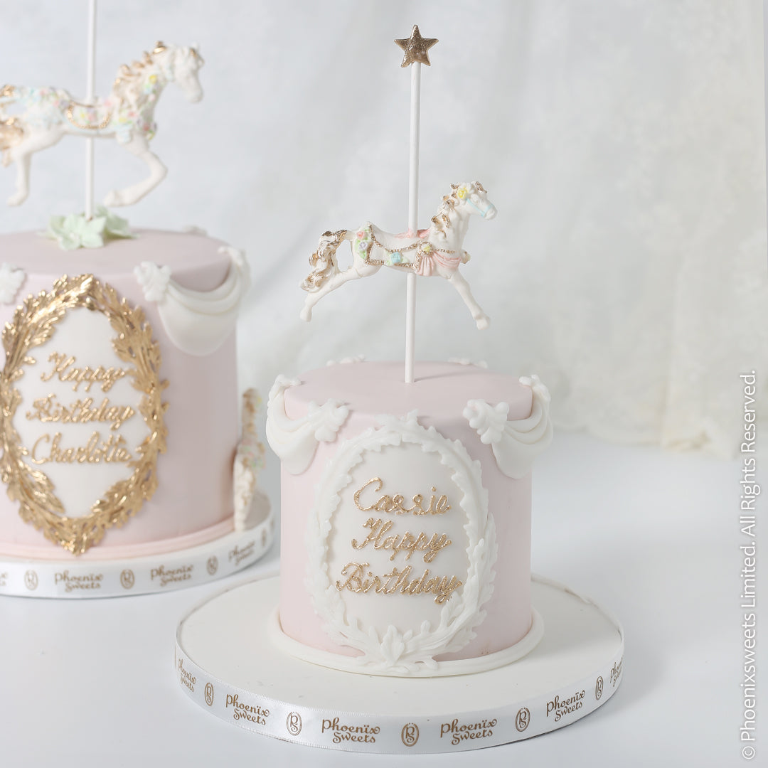 Mini Fondant Cake - Carousel