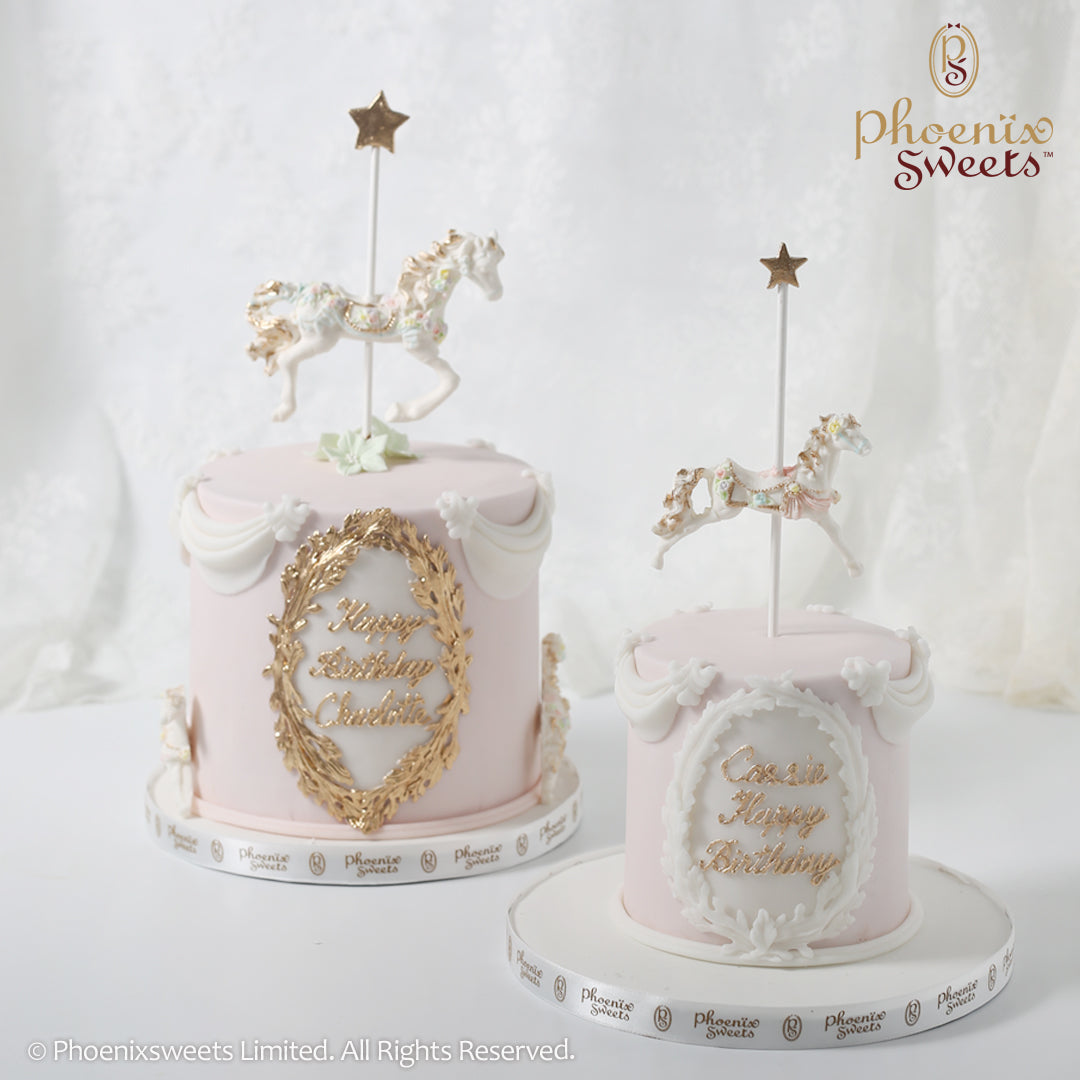 Mini Fondant Cake - Carousel