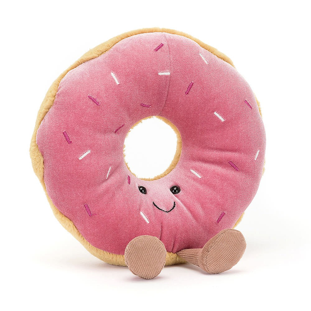 Jellycat Soft Toy - Amuseable Doughnut (18cm tall)