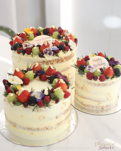Butter Cream Cake - Tutti Fruiti Cake (2 tiers)