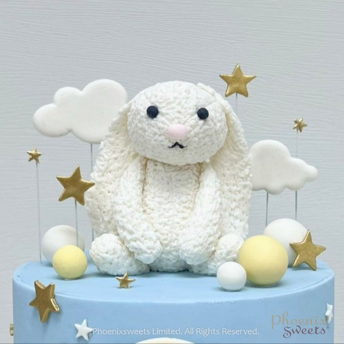 Fondant Cake - Precious Bunny Cake (2 tiers)