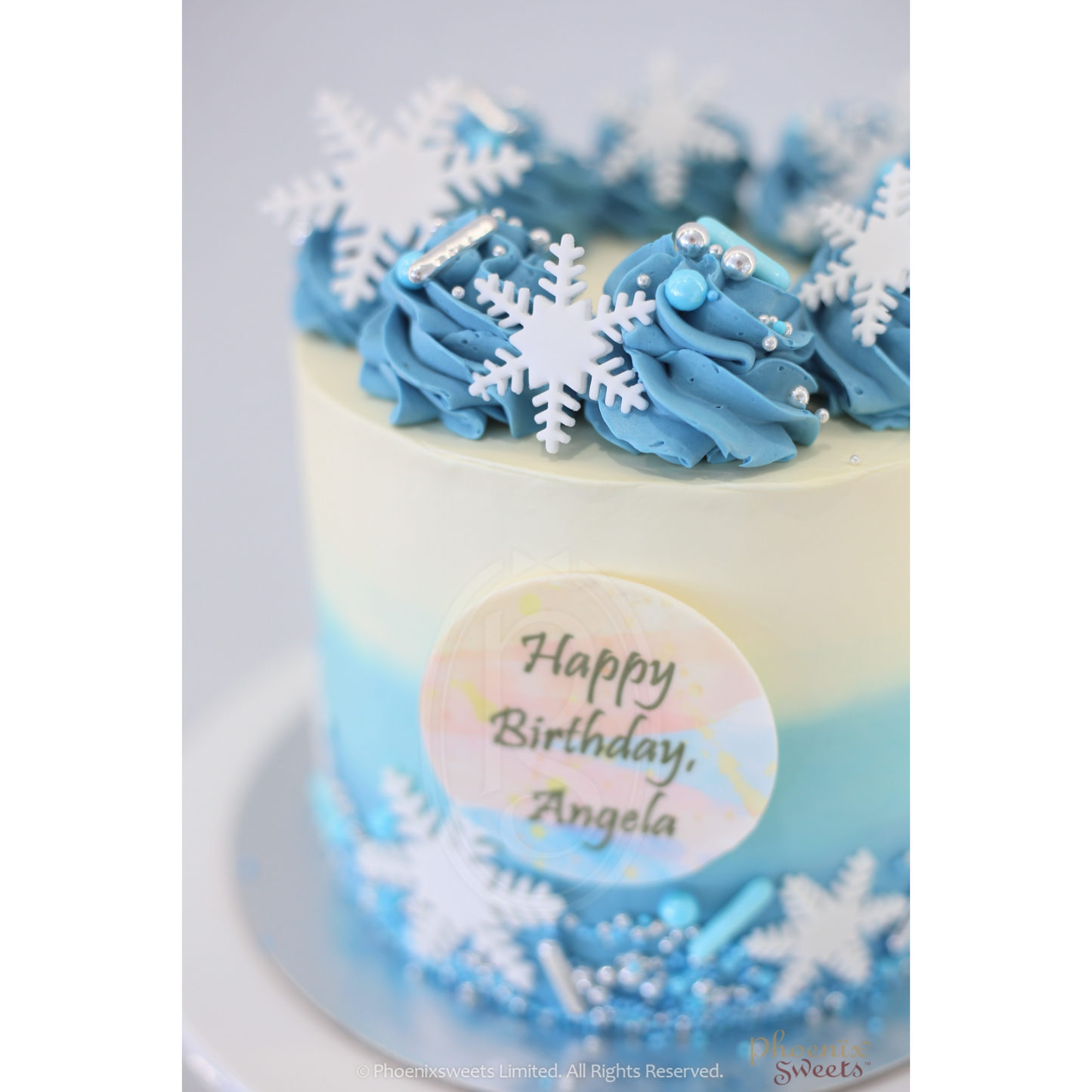 Butter Cream Cake - Princess Theme Cake - Frozen