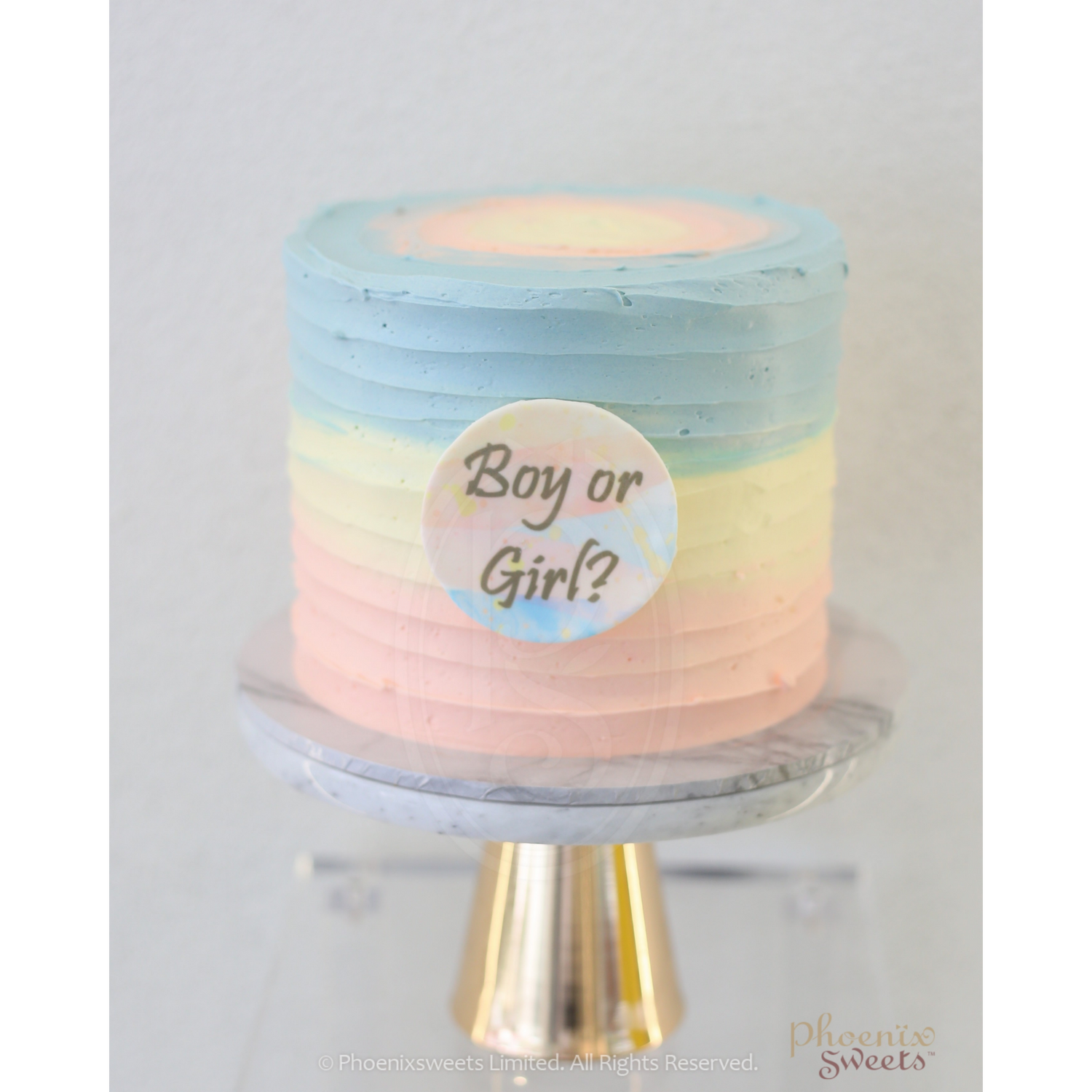 Butter Cream Cake - Pastel Swirl