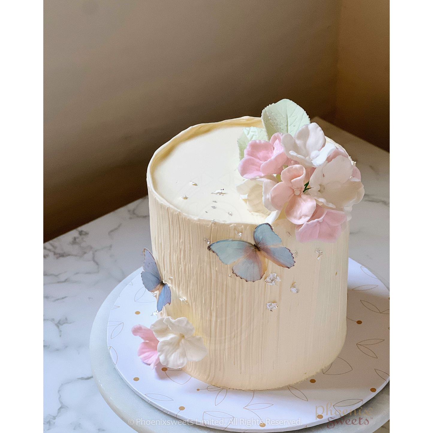 Mini Butter Cream Cake - Hydrangea Bliss