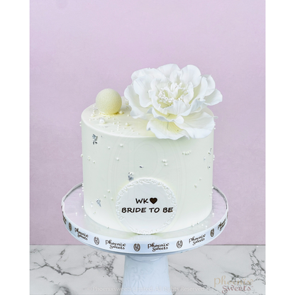 Butter Cream Cake - Peony with Pearl