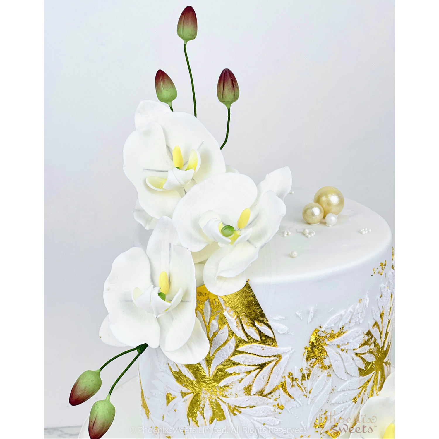 Fondant Cake - Orchid Cake