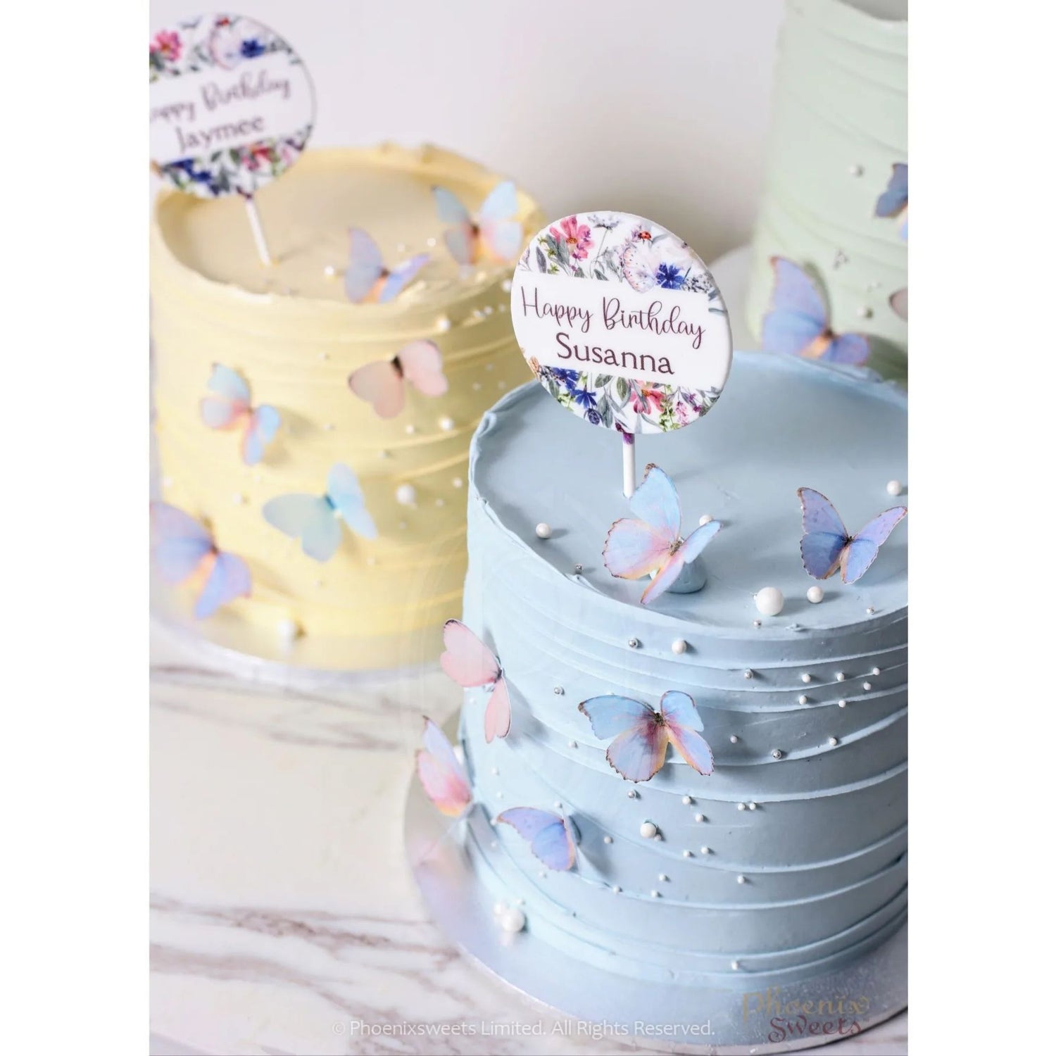 Butter Cream Cake - Butterfly Garden