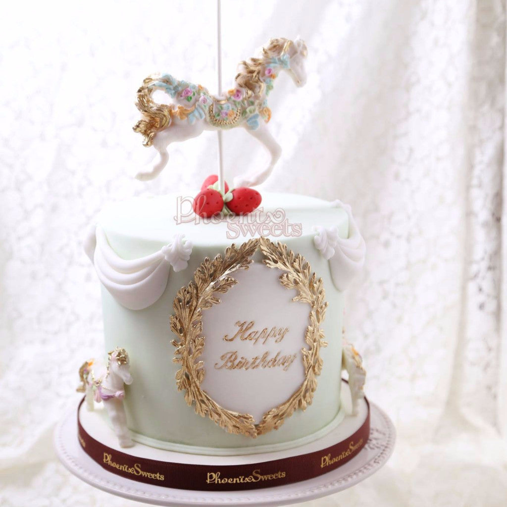 Carousel Cake for Kid's Birthday and Baby Shower 立體 生日蛋糕 3D Cake 