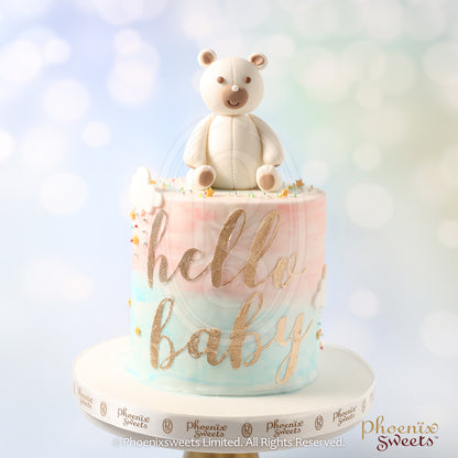 Fondant Cake - Hello Baby Cake