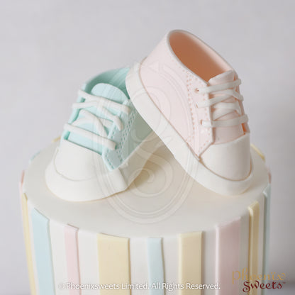 Fondant Cake - Baby Shoes