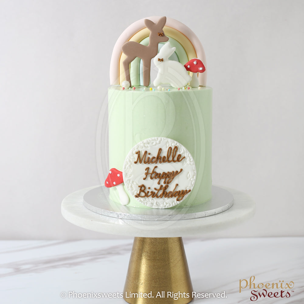 Mini Butter Cream Cake - Woodland