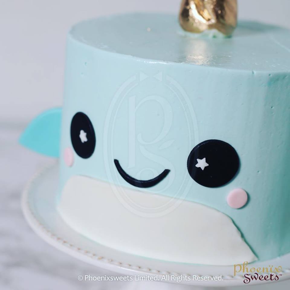 Butter Cream Cake - Baby Whale