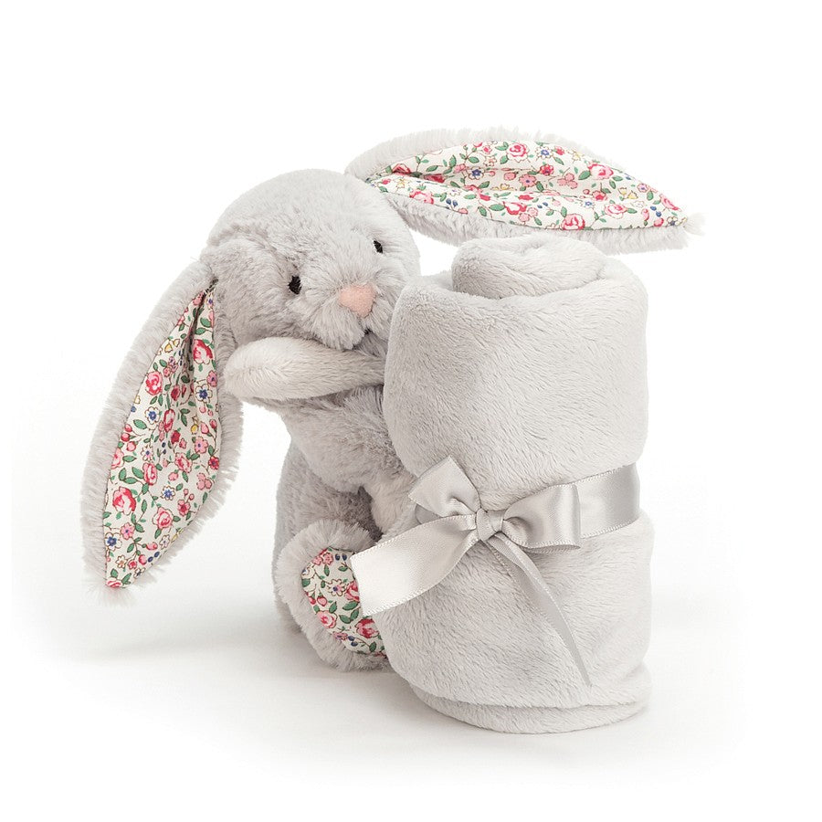 Jellycat Soft Toy - Blossom Blush Silver Bunny Soother (17cm Tall)