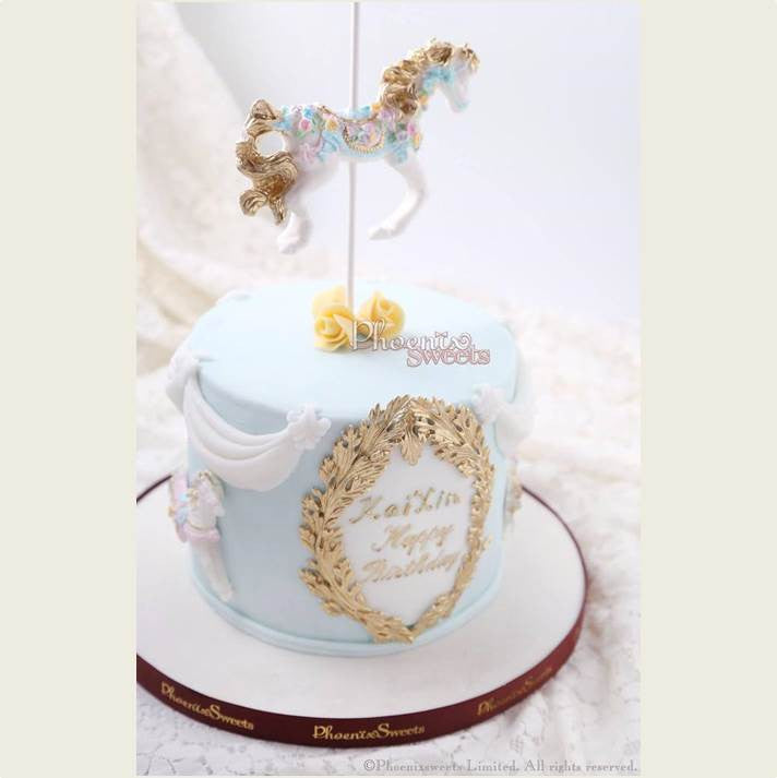 Carousel Cake Tower for Kid's Birthday and Baby Shower 立體 生日蛋糕 3D Cake 