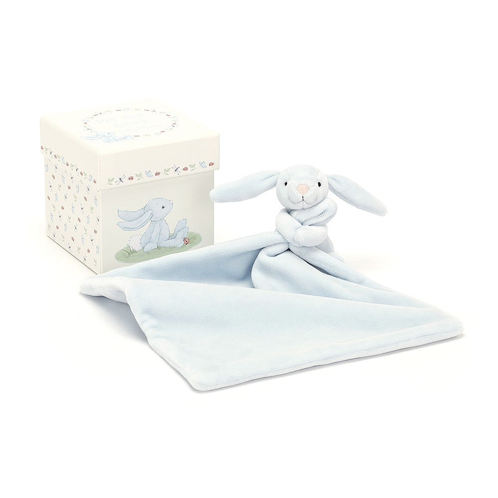 Jellycat Soft Toy - My First Blue Bunny Soother Gift Box