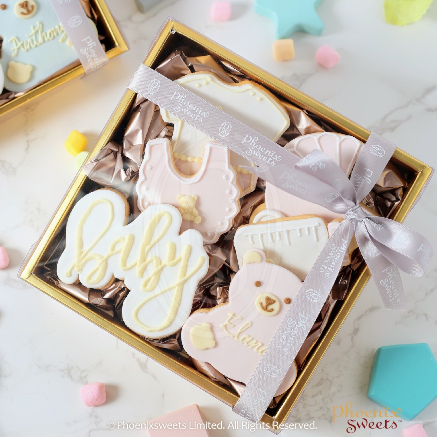 Baby Shower Cookie (6pc) Gift Box Set