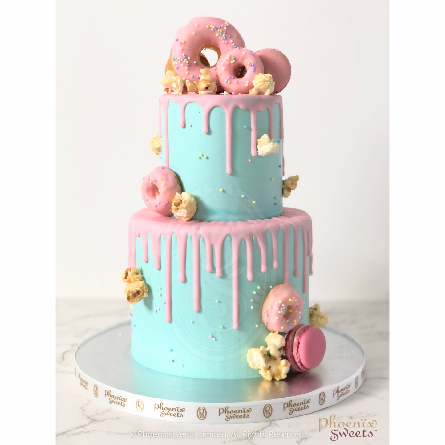 Butter Cream Cake - Colour Bomb Cake (2 tiers)