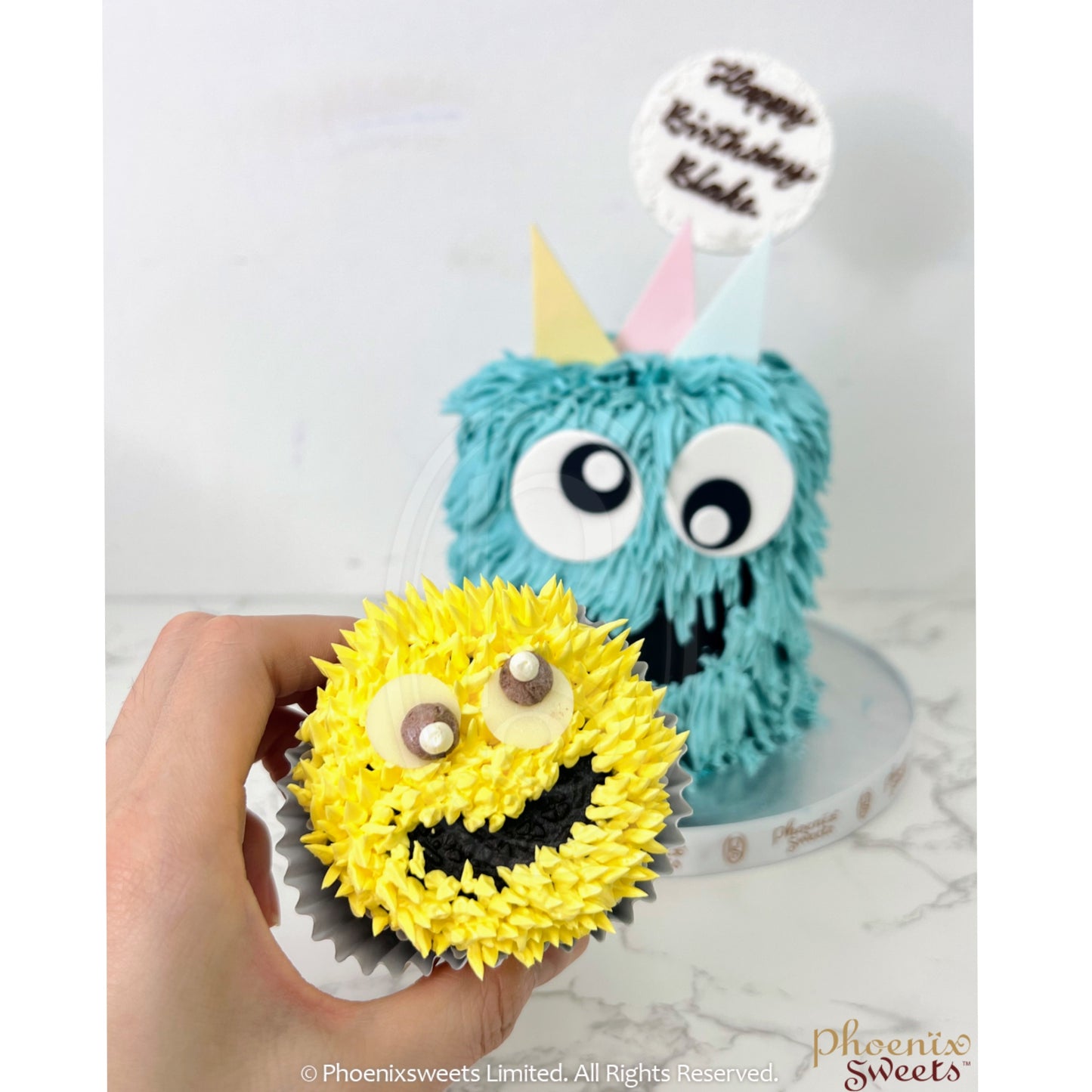 Themed Cupcake Set - Happy Monster
