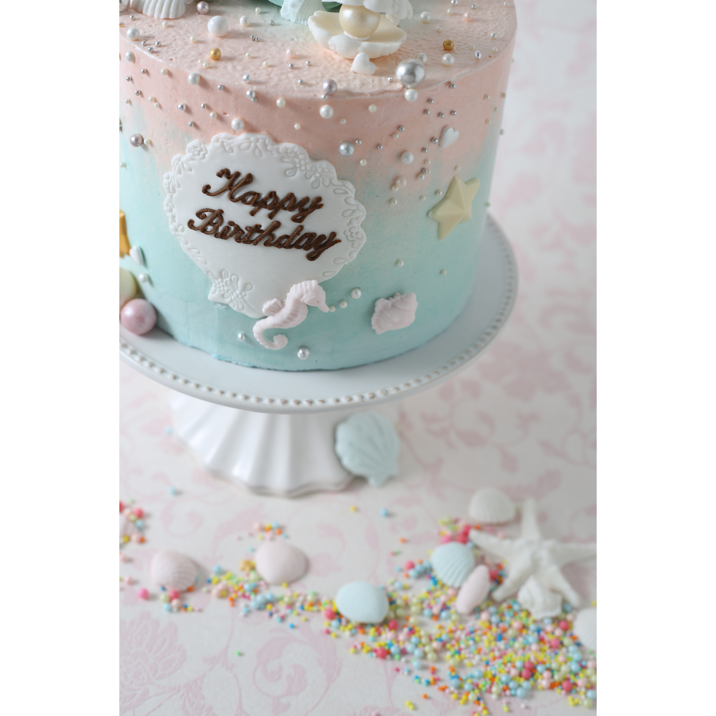 Butter Cream Cake - Mermaid Cake