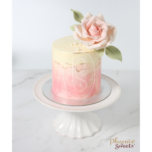 Mini Butter Cream Cake - Water Colour Rose