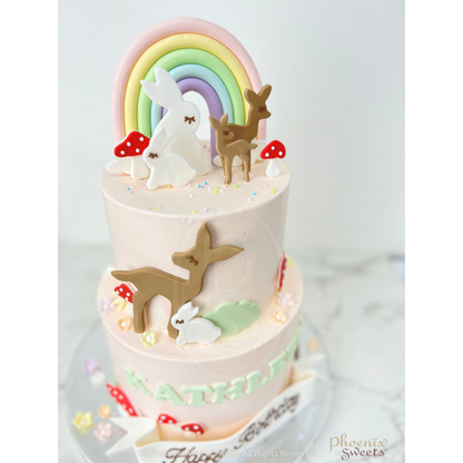 Butter Cream Cake - Woodland (2 tiers)
