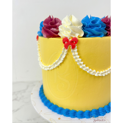 Butter Cream Cake - Princess Theme Cake - Snow White